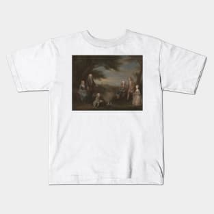 John and Elizabeth Jeffreys and Their Children by William Hogarth Kids T-Shirt